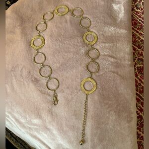 Gold Circle Chain Belt